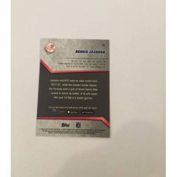 2016 Topps Bunt Reggie Jackson New York Yankees #118 (MISC1) - Picture 2 of 2